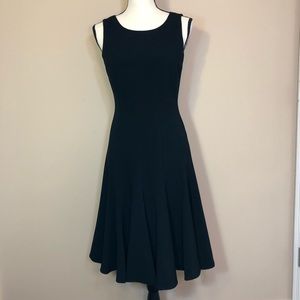 Calvin Klein A-Line Fit & Flare Black Dress